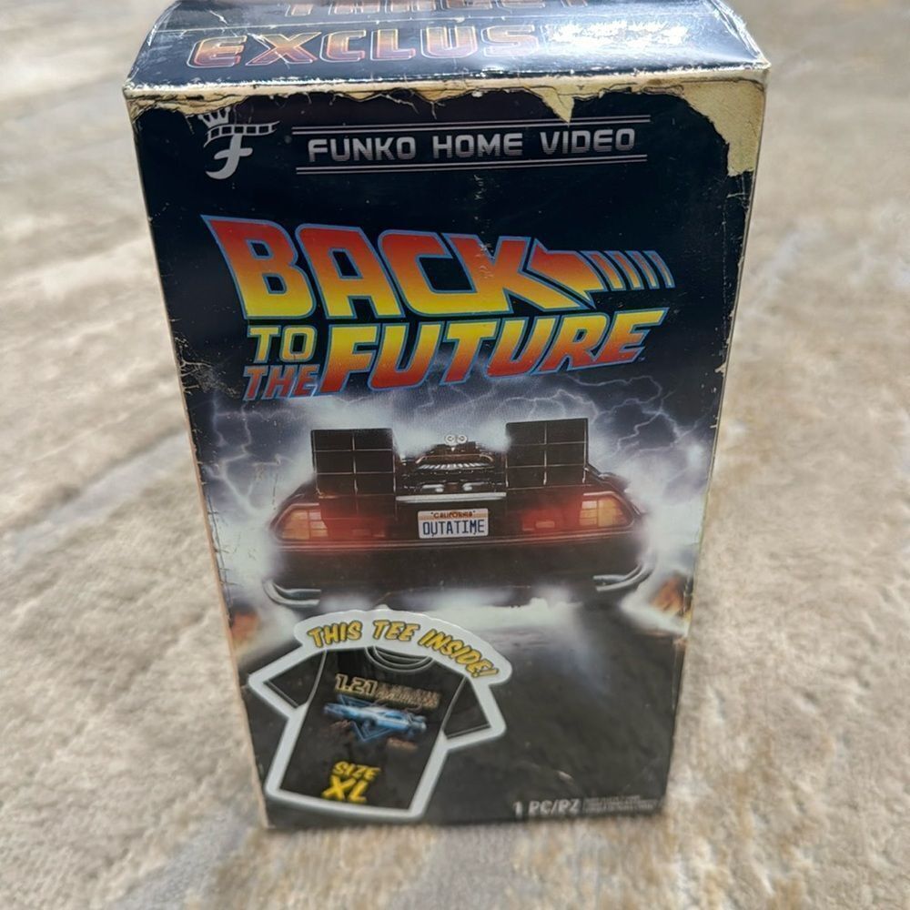 NEW Back To The Future T Shirt Funko Home Video NO VHS Target Exclusive size XL